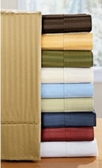 1000 Thread Count Attached Waterbed Sheet Sets (Style: Stripe)