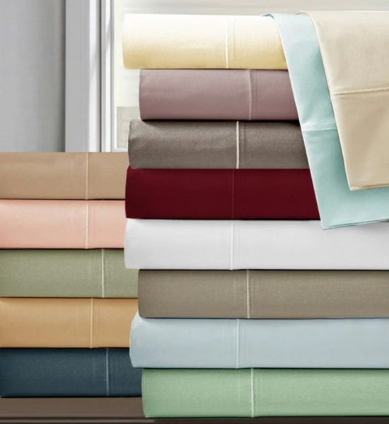 1200 TC Rayon from Bamboo Cotton Sheet Sets (Style: Solid)