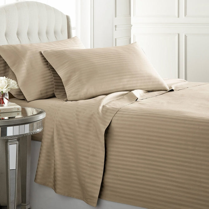 1200 Thread Count 100% Egyptian Cotton Sheet Sets (Style: Stripe)