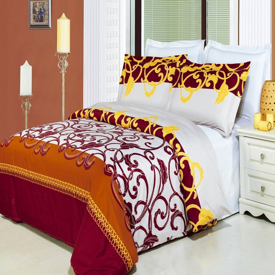 Mission Printed 100% Cotton 3-Piece Duvet Cover Set