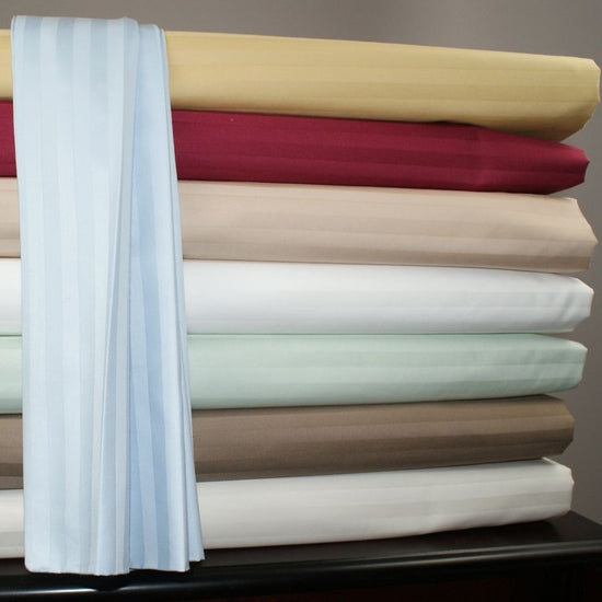 300 Thread Count 100% Egyptian Cotton Sheet Sets (Style: Stripe)