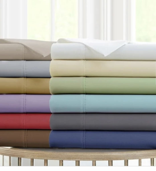 300 TC Rayon from Bamboo Cotton Sheet Sets (Style: Solid)