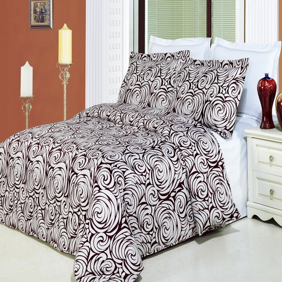 Tustin Printed 100% Cotton 3-Piece Duvet Cover Set
