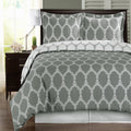 Brooksfield Gray 100% Egyptian Cotton Duvet Cover Set
