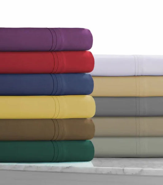 600 Thread Count Rayon from Bamboo Cotton Sheet Sets (Style: Solid)
