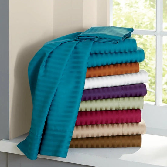 800 Thread Count 100% Egyptian Cotton Sheet Sets (Style: Stripe)