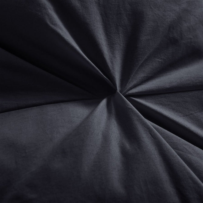 Luxurious All-Season Black Pinch Pleat Oversize Goose Down Comforter Duvet, 750+ Fill Power, 100% Down-Proof Cotton Cover