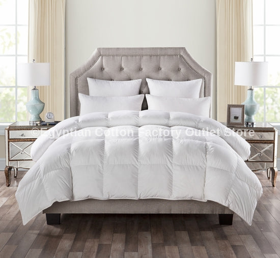 White Goose Down Alternative Comforter Duvet Insert Plush Siliconized Polyester Fiberfill