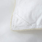 Luxury Goose Down Comforter 600-Thread-Count, BAFFLE BOX CONSTRUCTION, 100% Egyptian Cotton Solid White
