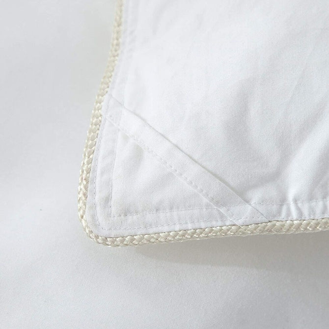 Luxury Goose Down Comforter 600-Thread-Count, BAFFLE BOX CONSTRUCTION, 100% Egyptian Cotton Solid White