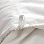 Luxury Goose Down Comforter 600-Thread-Count, BAFFLE BOX CONSTRUCTION, 100% Egyptian Cotton Solid White