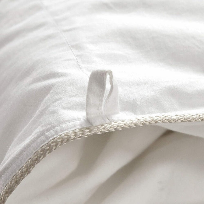 Luxury Goose Down Comforter 600-Thread-Count, BAFFLE BOX CONSTRUCTION, 100% Egyptian Cotton Solid White