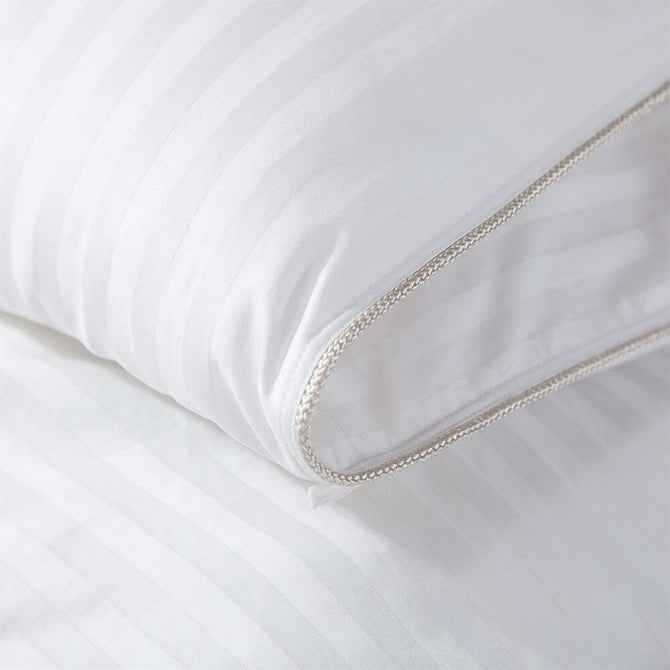 Oversize 500 Thread Count White STRIPE Down Comforter, BAFFLE BOX Construction