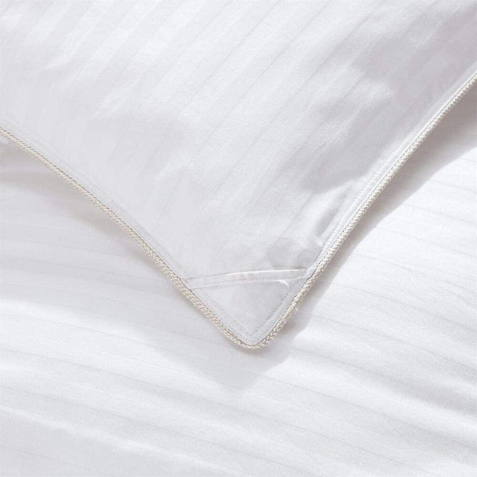 Oversize 500 Thread Count White STRIPE Down Comforter, BAFFLE BOX Construction