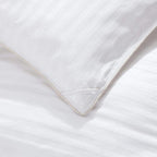 Oversize 500 Thread Count White STRIPE Down Comforter, BAFFLE BOX Construction