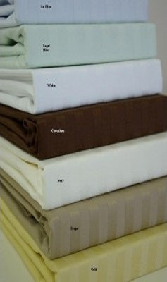 Split King 1000 TC Sheet Set 100% Egyptian Cotton(Style: Stripe)