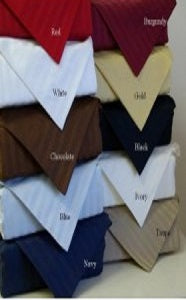 Split King 600 TC Sheet set 100% Egyptian Cotton (Style:Stripe)