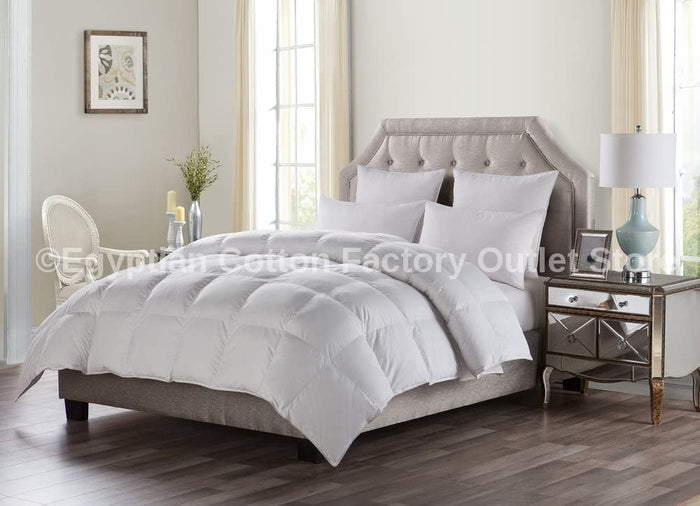 White Goose Down Alternative Comforter Duvet Insert Plush Siliconized Polyester Fiberfill