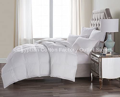 White Goose Down Alternative Comforter Duvet Insert Plush Siliconized Polyester Fiberfill