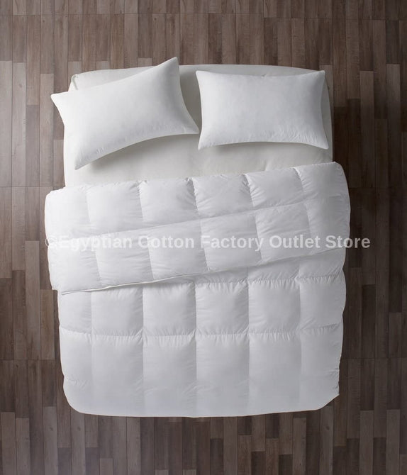 White Goose Down Alternative Comforter Duvet Insert Plush Siliconized Polyester Fiberfill